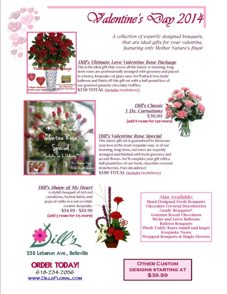 2014 Dill's Valentine's Day Specials